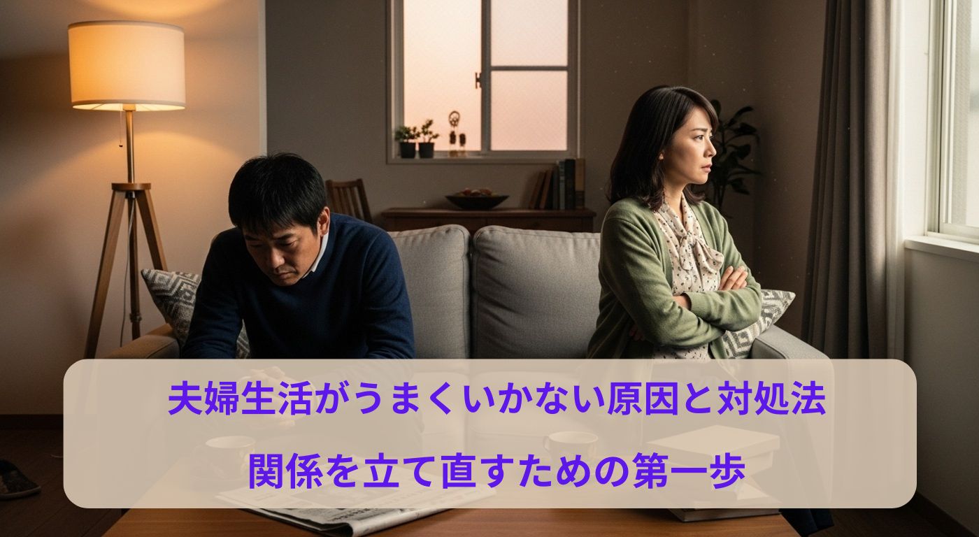 夫婦生活がうまくいかない原因と対処法｜関係を立て直すための第一歩