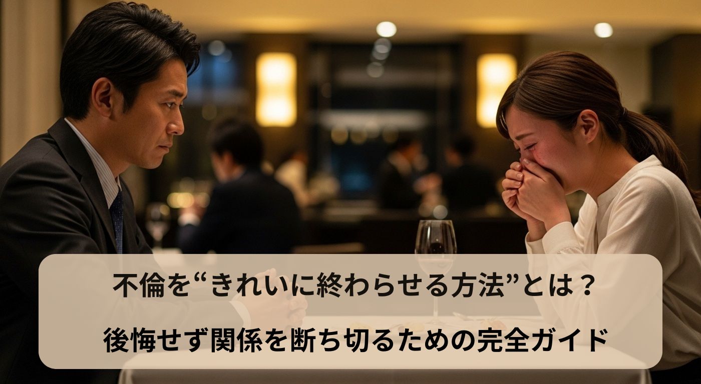 不倫を“きれいに終わらせる方法”とは？後悔せず関係を断ち切るための完全ガイド