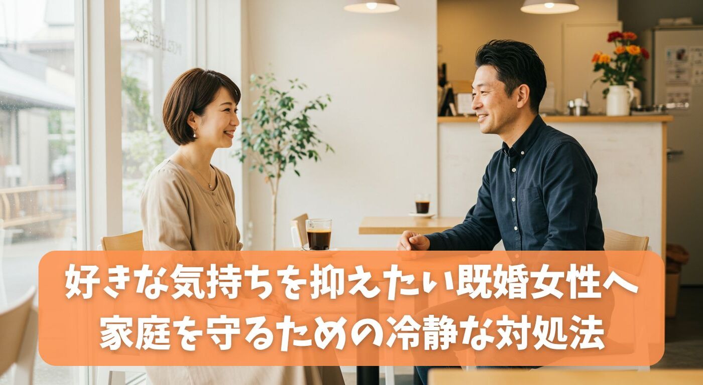 好きな気持ちを抑えたい既婚女性へ｜家庭を守るための冷静な対処法