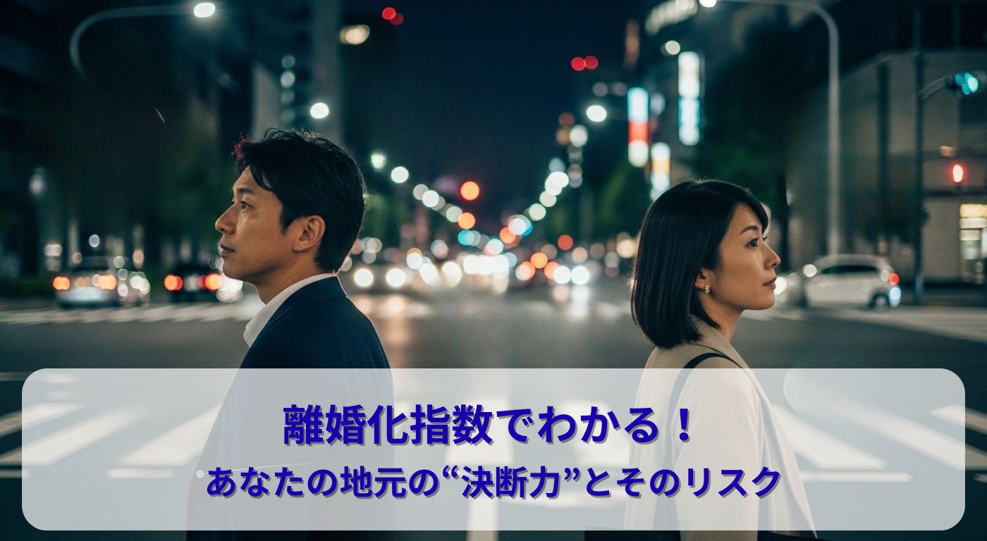 離婚化指数でわかる！あなたの地元の“決断力”とそのリスク