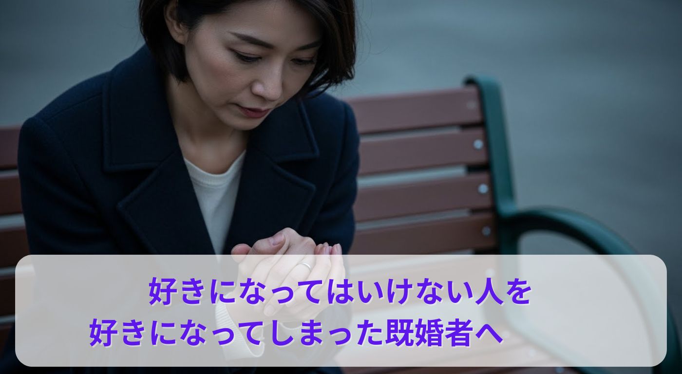 好きになってはいけない人を好きになってしまった既婚者へ