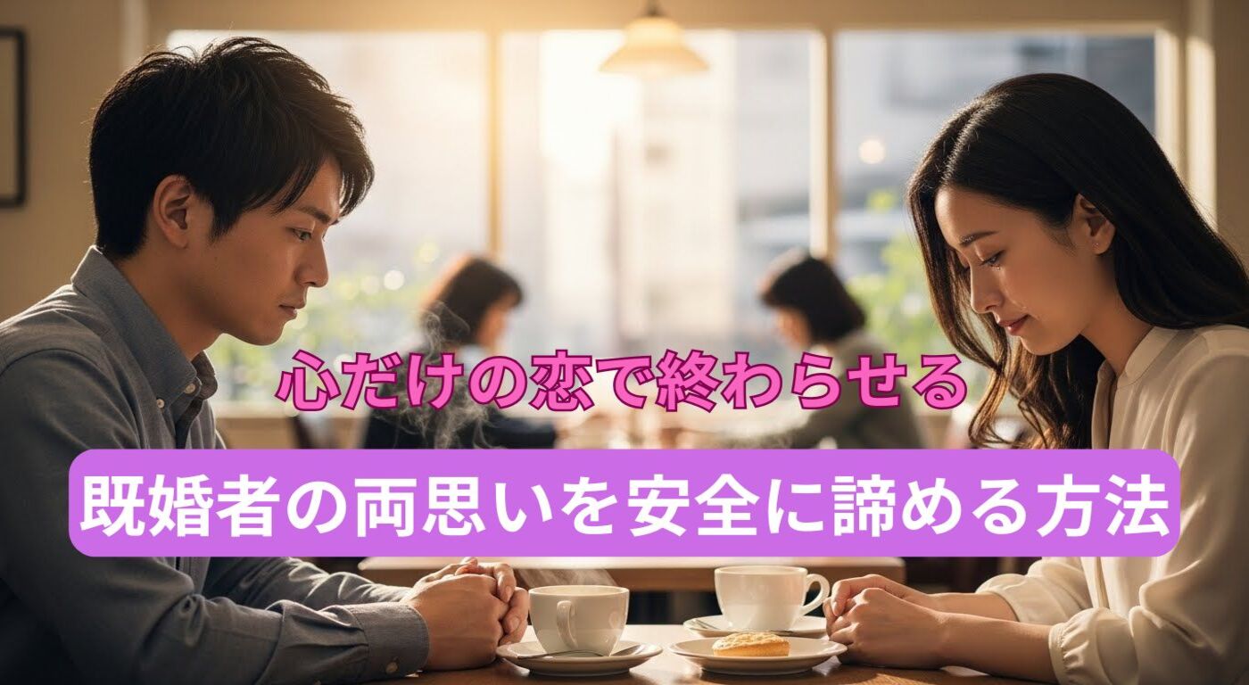 心だけの恋で終わらせる｜既婚者の両思いを安全に諦める方法