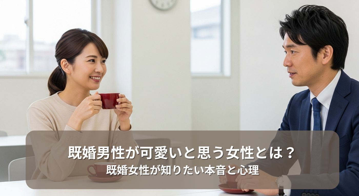 既婚男性が可愛いと思う女性とは？既婚女性が知りたい本音と心理
