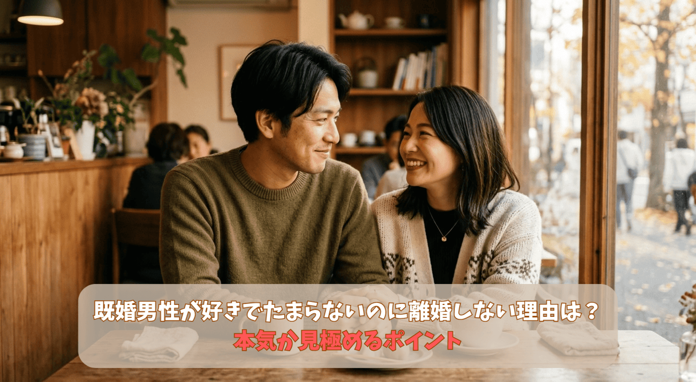 既婚男性が好きでたまらないのに離婚しない理由は？本気か見極めるポイント