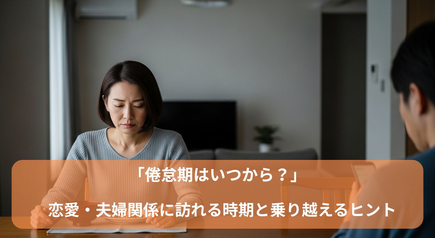 「倦怠期はいつから？」恋愛・夫婦関係に訪れる時期と乗り越えるヒント