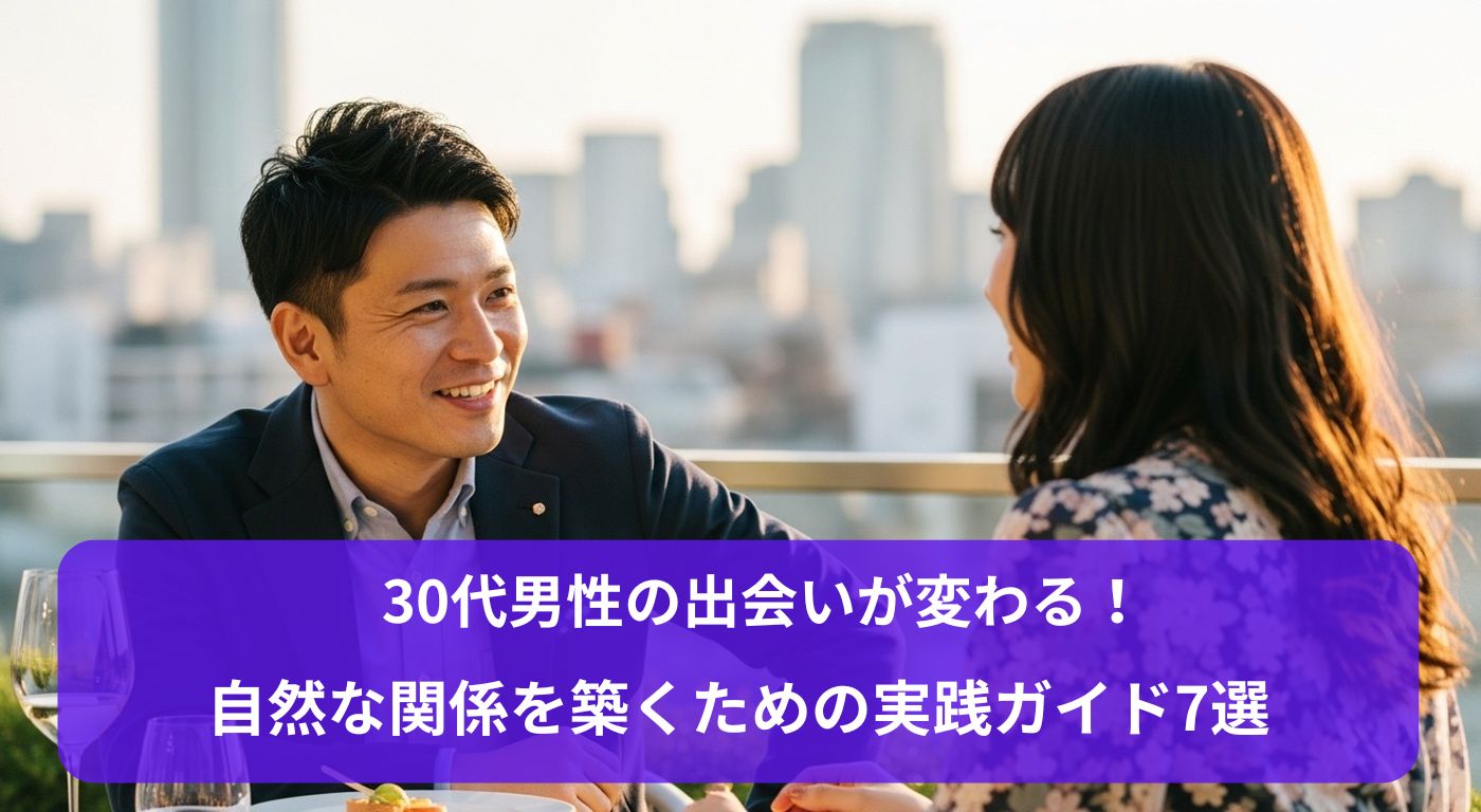 30代男性の出会いが変わる！自然な関係を築くための実践ガイド7選