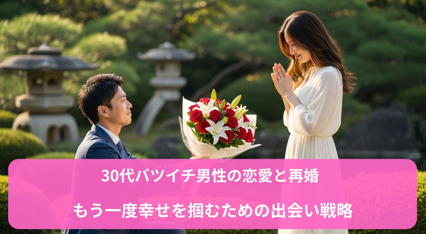 30代バツイチ男性の恋愛と再婚｜もう一度幸せを掴むための出会い戦略