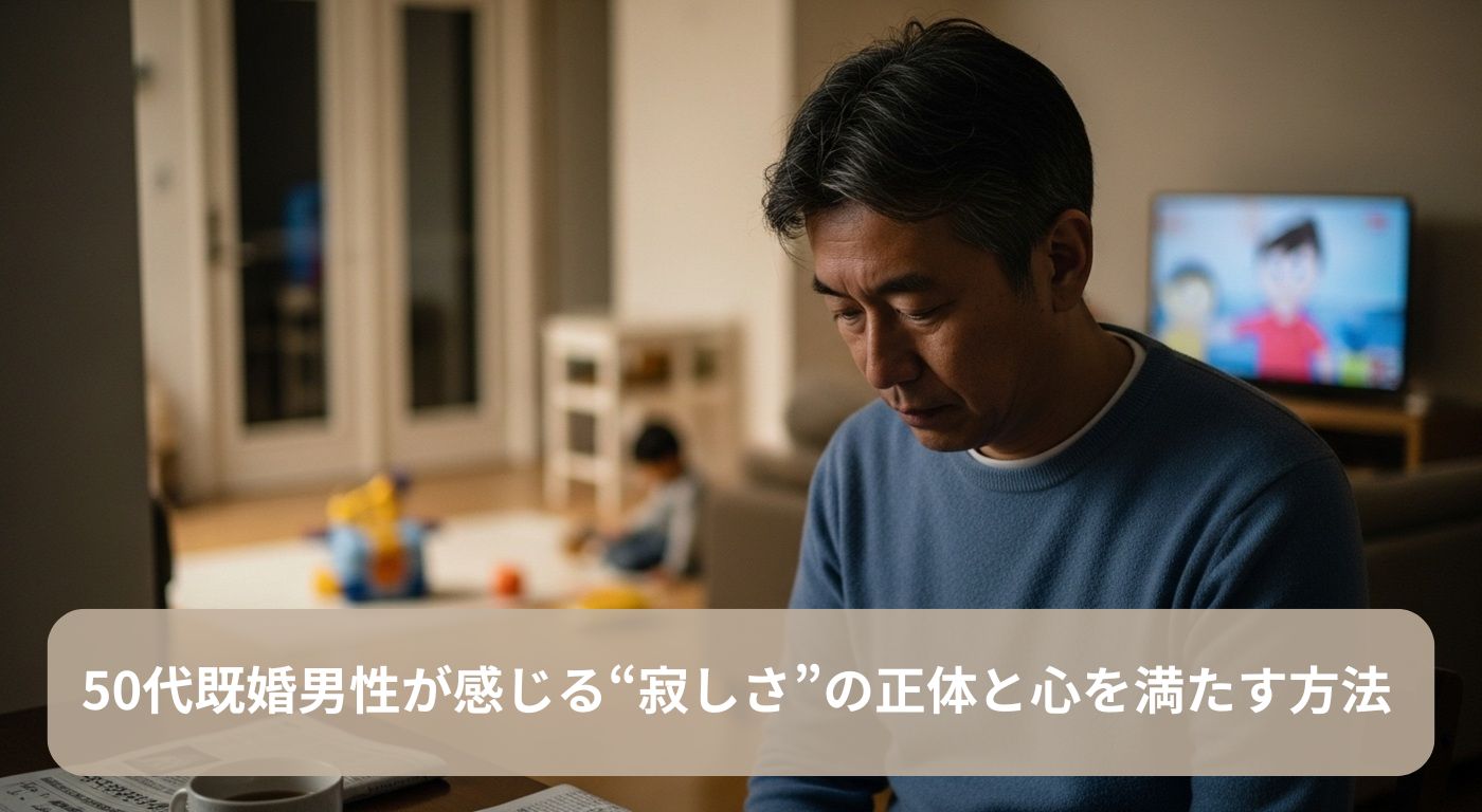 50代既婚男性が感じる“寂しさ”の正体と心を満たす方法