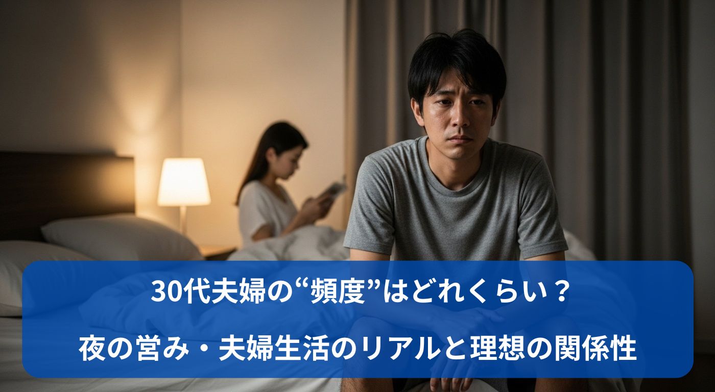 30代夫婦の“頻度”はどれくらい？夜の営み・夫婦生活のリアルと理想の関係性