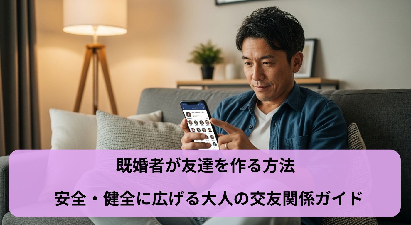 既婚者が友達を作る方法｜安全・健全に広げる大人の交友関係ガイド