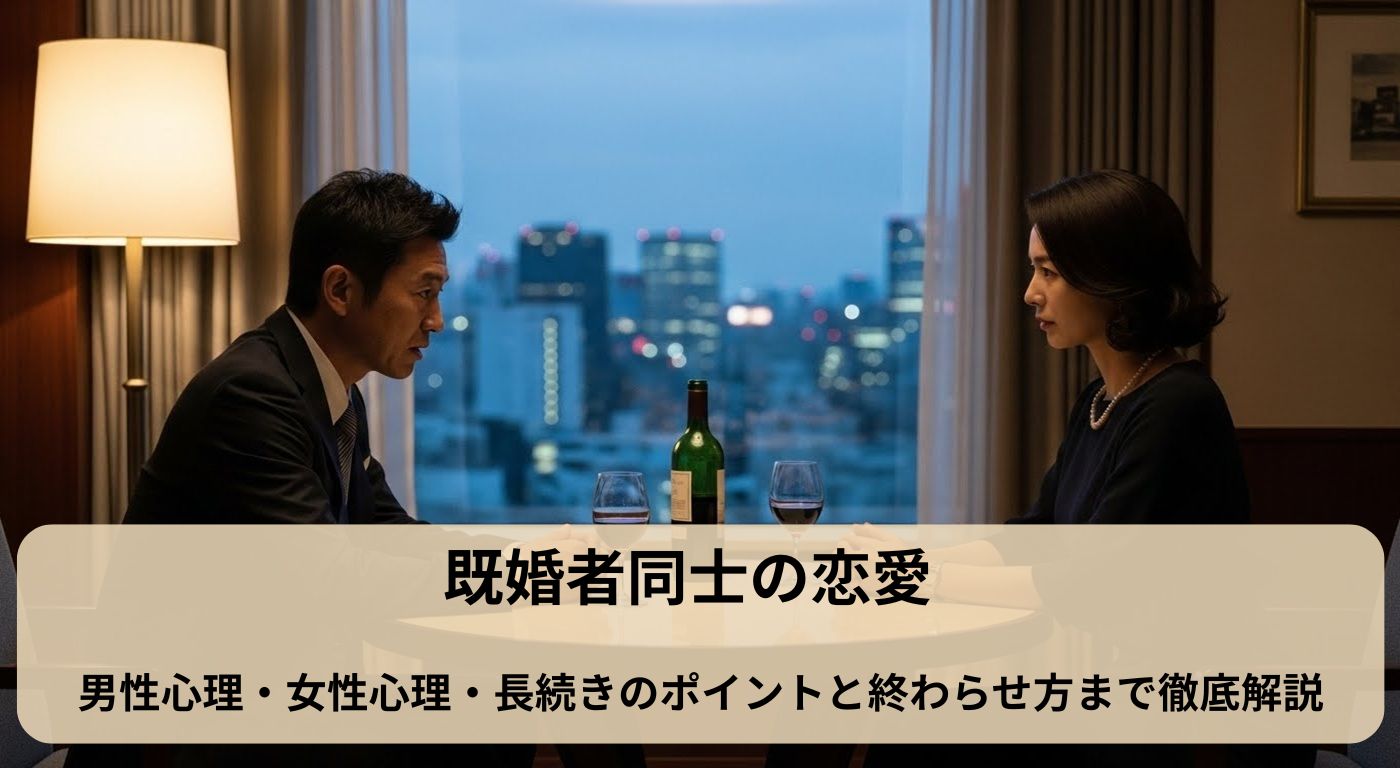 既婚者同士の恋愛｜男性心理・女性心理・長続きのポイントと終わらせ方まで徹底解説