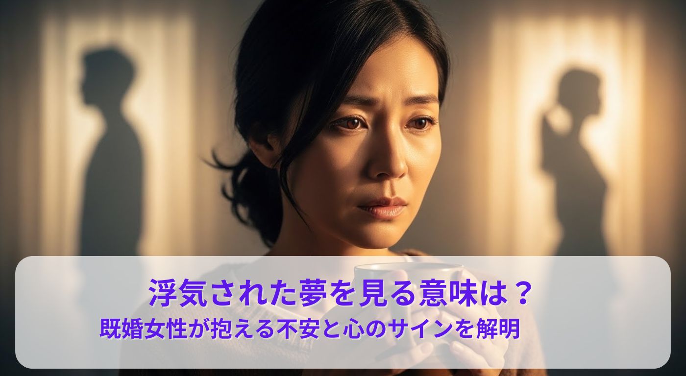 浮気された夢を見る意味は？既婚女性が抱える不安と心のサインを解明