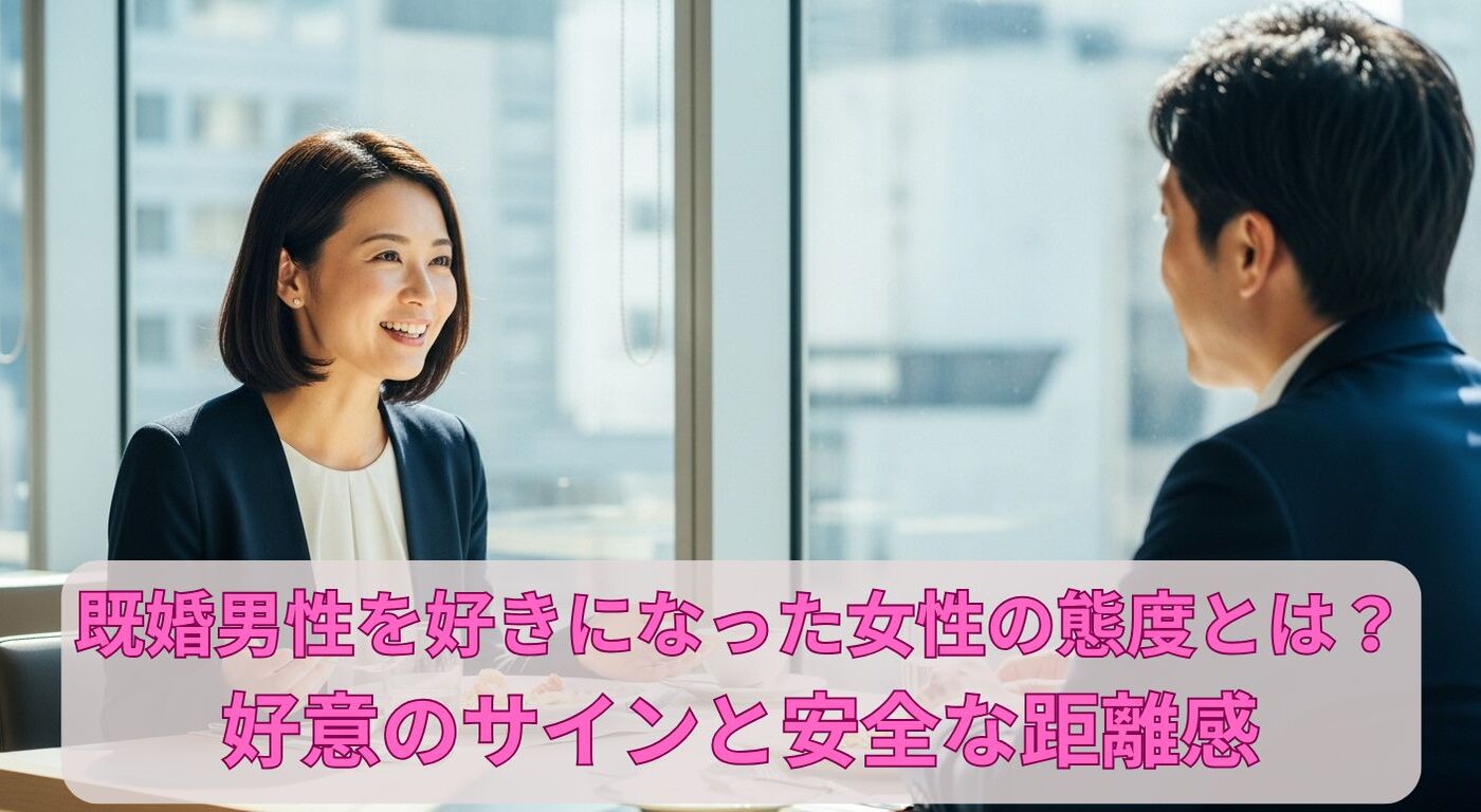 既婚男性を好きになった女性の態度とは？好意のサインと安全な距離感