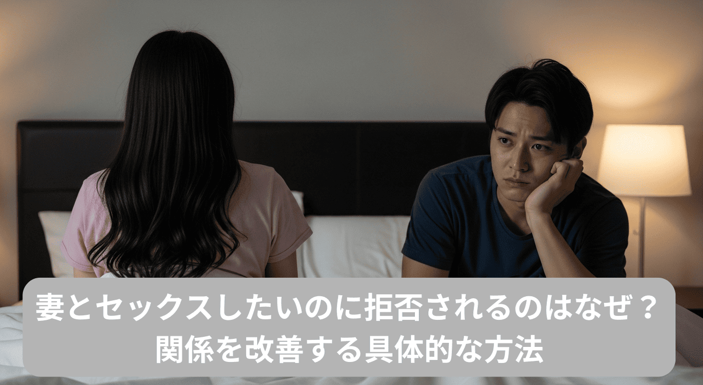 妻とセックスしたいのに拒否されるのはなぜ？関係を改善する具体的な方法