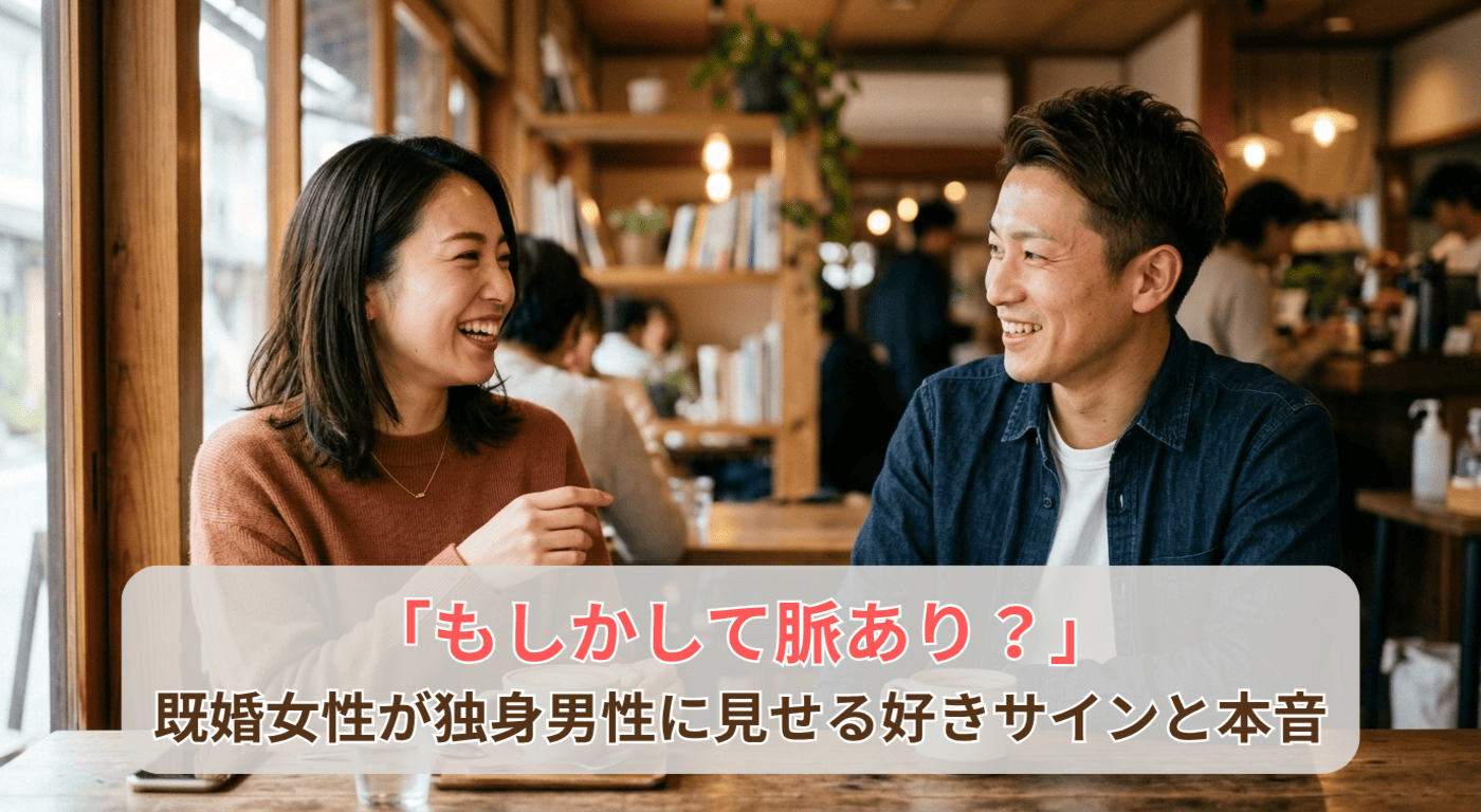 「もしかして脈あり？」既婚女性が独身男性に見せる好きサインと本音