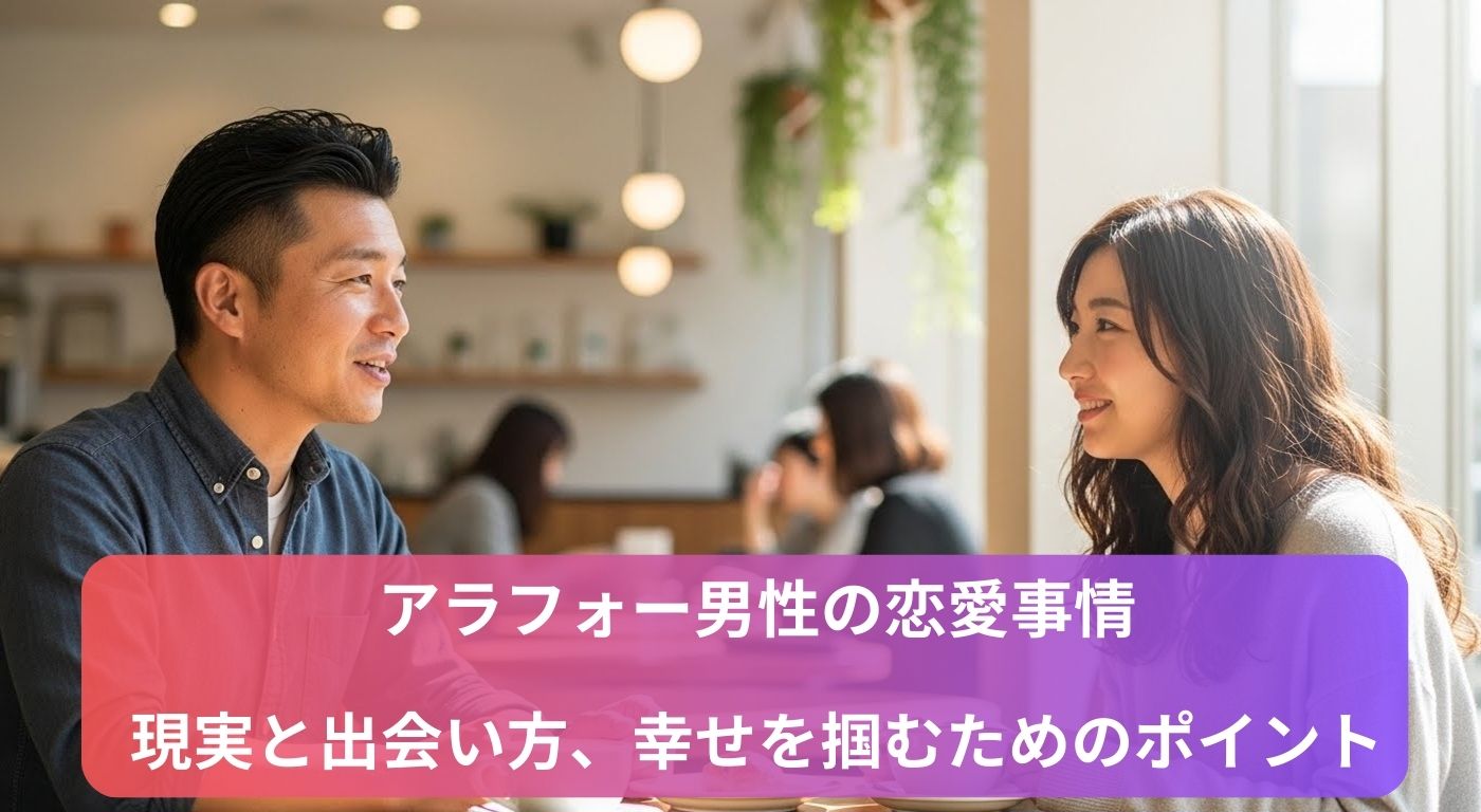 アラフォー男性の恋愛事情｜現実と出会い方、幸せを掴むためのポイント