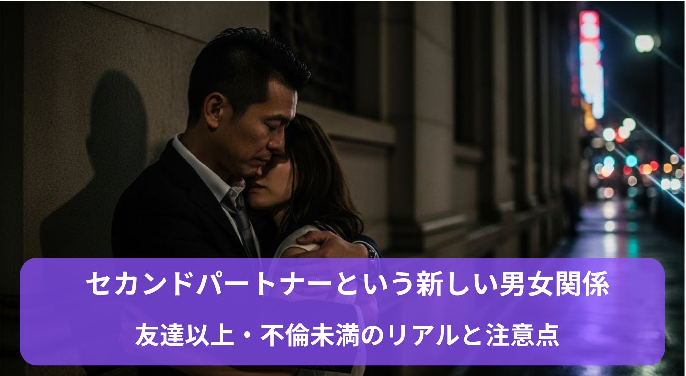 セカンドパートナーという新しい男女関係｜友達以上・不倫未満のリアルと注意点