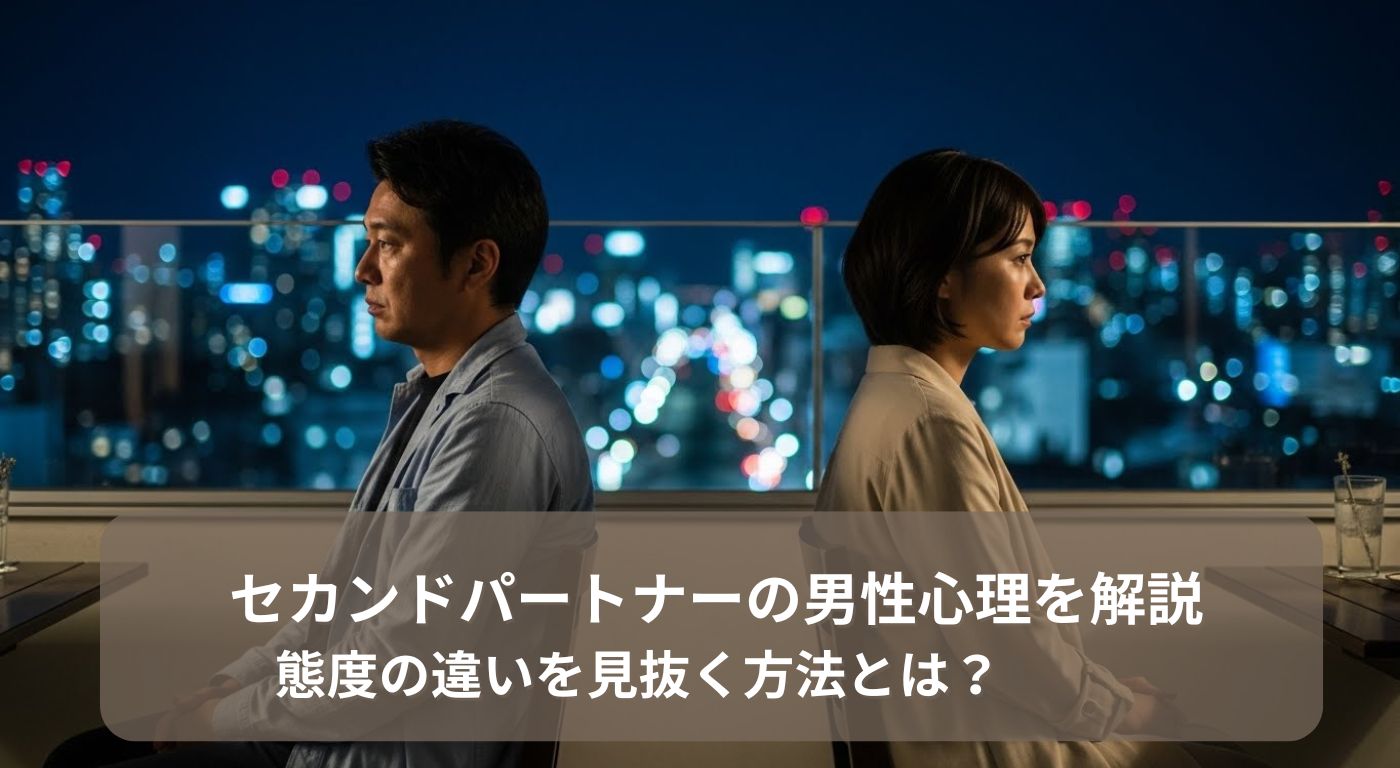セカンドパートナーの男性心理を解説｜態度の違いを見抜く方法とは？