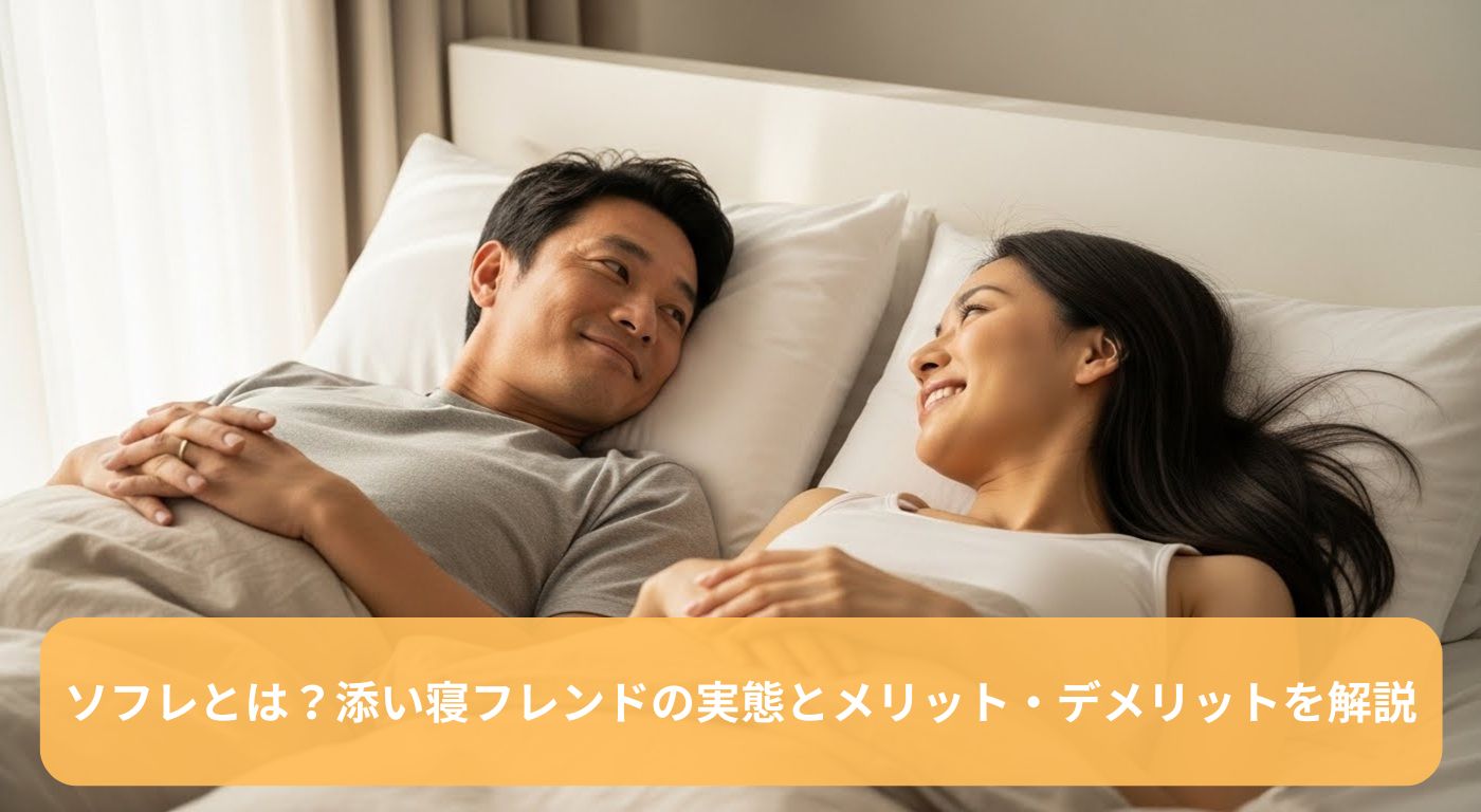 ソフレとは？添い寝フレンドの実態とメリット・デメリットを解説