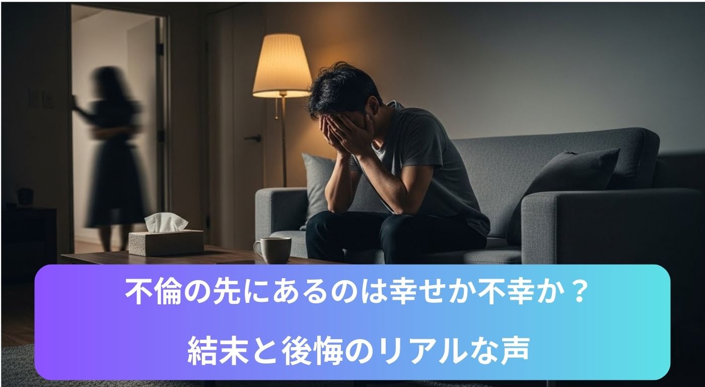 不倫の先にあるのは幸せか不幸か？｜結末と後悔のリアルな声