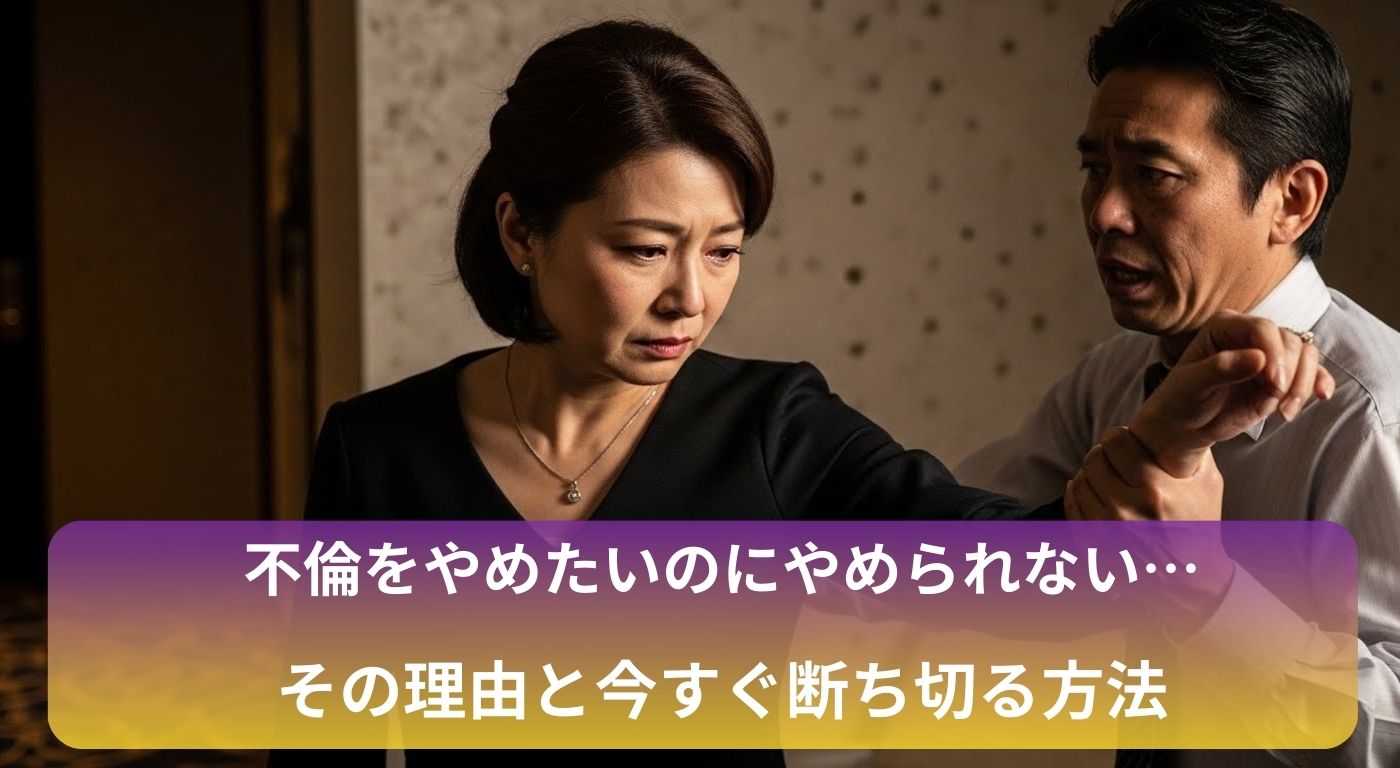 不倫をやめたいのにやめられない…その理由と今すぐ断ち切る方法