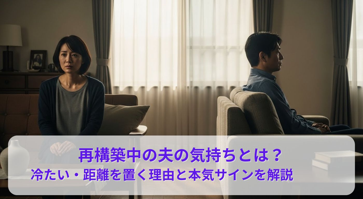 再構築中の夫の気持ちとは？冷たい・距離を置く理由と本気サインを解説