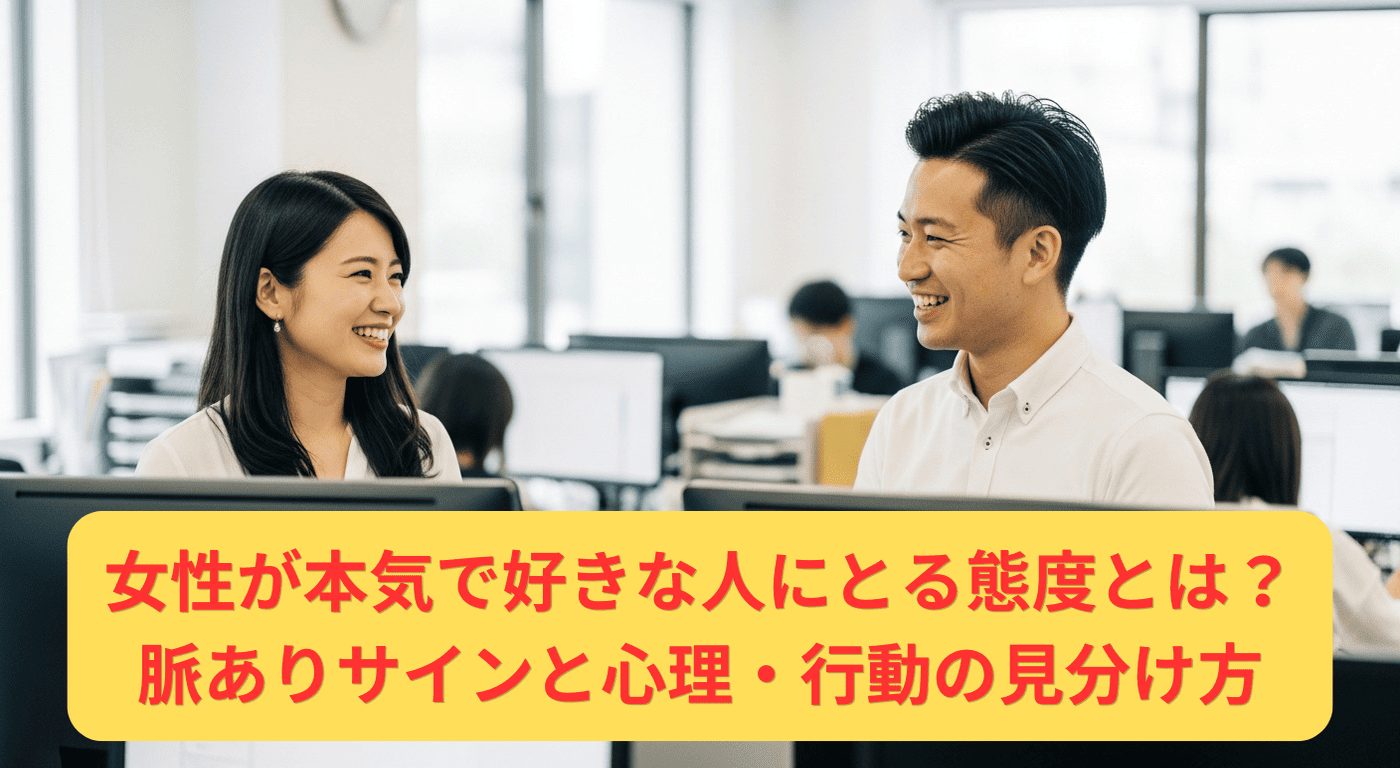女性が本気で好きな人にとる態度とは？脈ありサインと心理・行動の見分け方