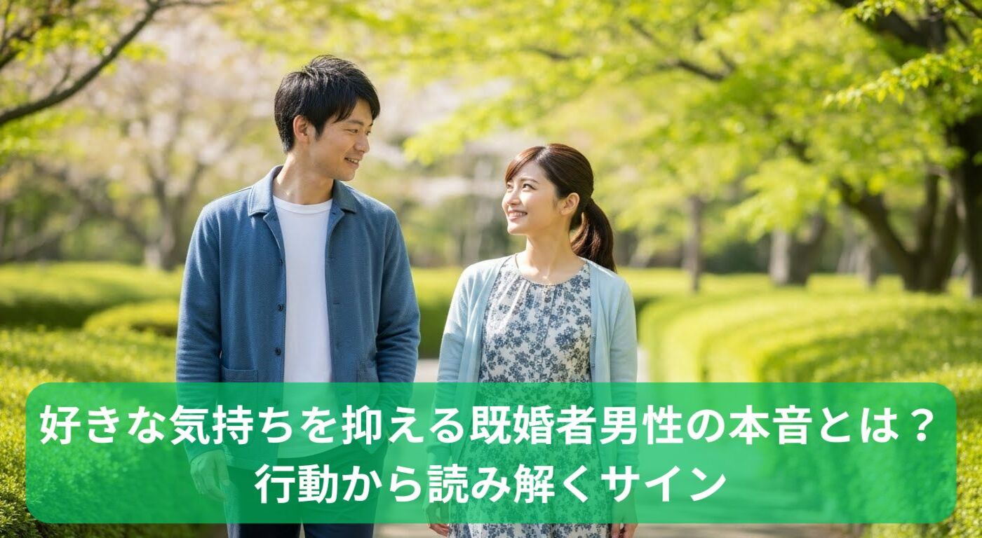 好きな気持ちを抑える既婚者男性の本音とは？行動から読み解くサイン