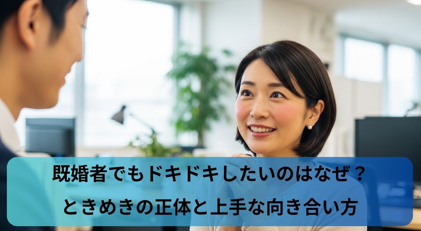 既婚者でもドキドキしたいのはなぜ？｜ときめきの正体と上手な向き合い方