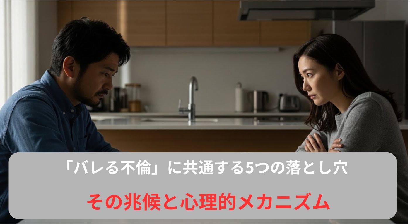 「バレる不倫」に共通する5つの落とし穴｜その兆候と心理的メカニズム