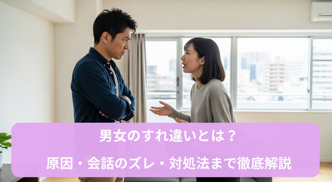 男女のすれ違いとは？原因・会話のズレ・対処法まで徹底解説