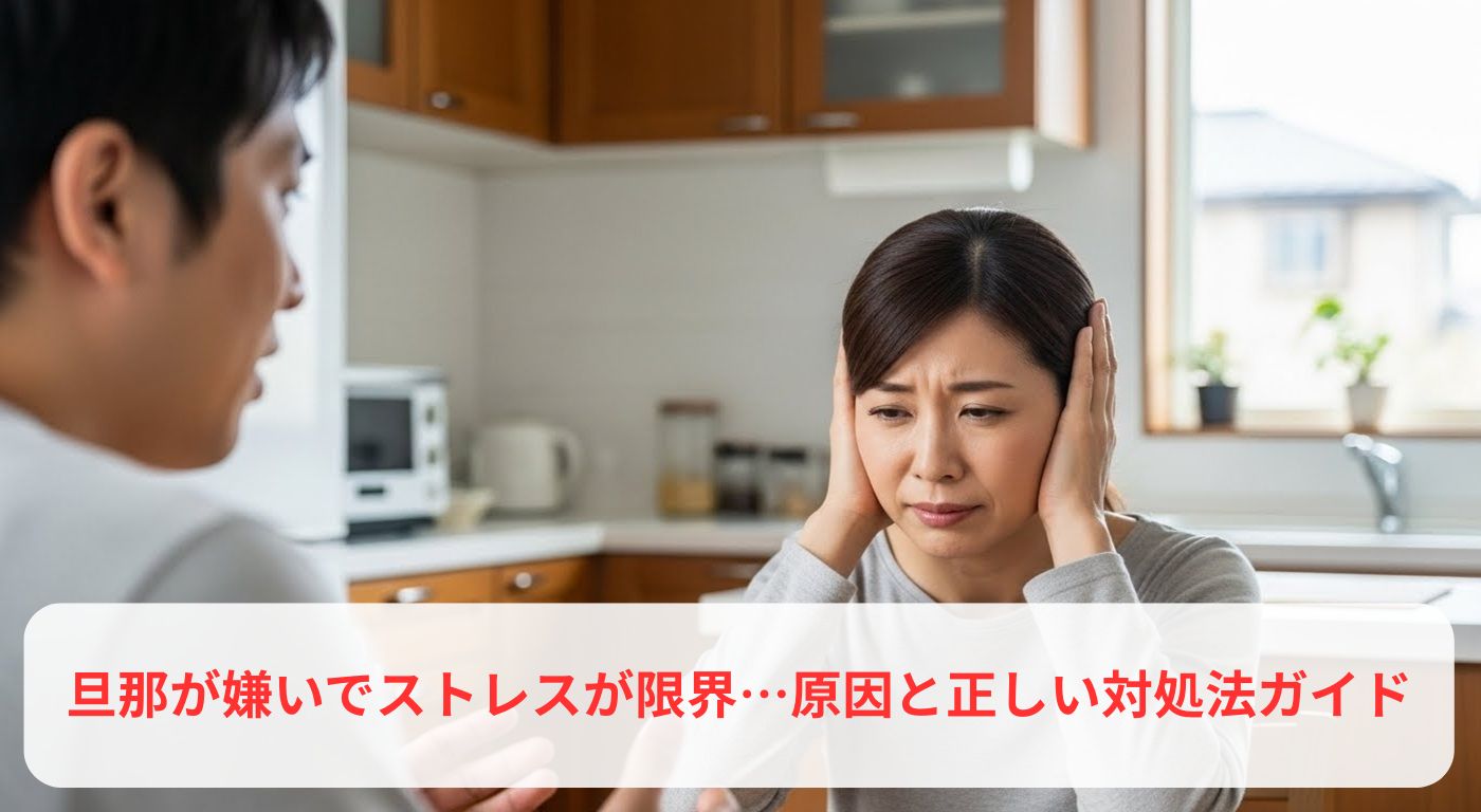 旦那が嫌いでストレスが限界…原因と正しい対処法ガイド