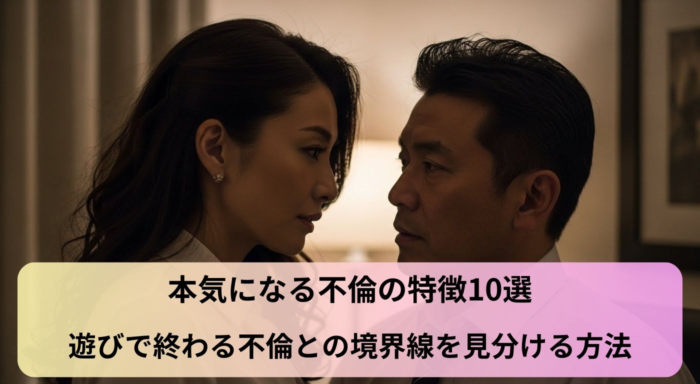 本気になる不倫の特徴10選｜遊びで終わる不倫との境界線を見分ける方法