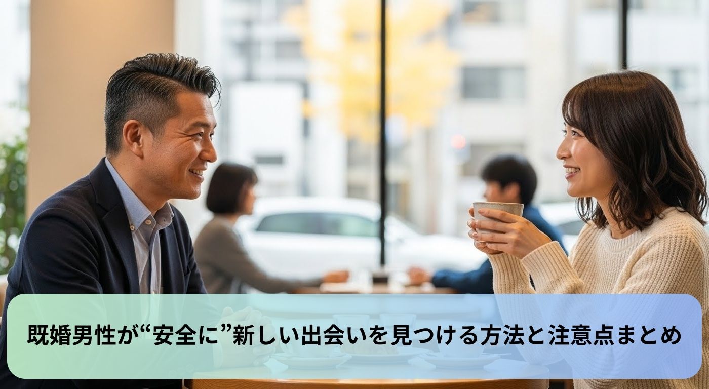 既婚男性が“安全に”新しい出会いを見つける方法と注意点まとめ