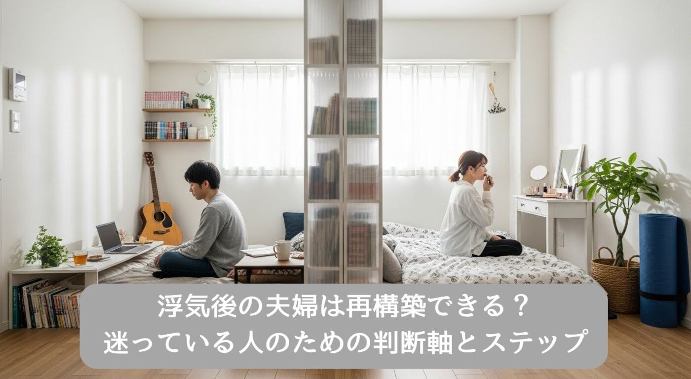 浮気後の夫婦は再構築できる？迷っている人のための判断軸とステップ