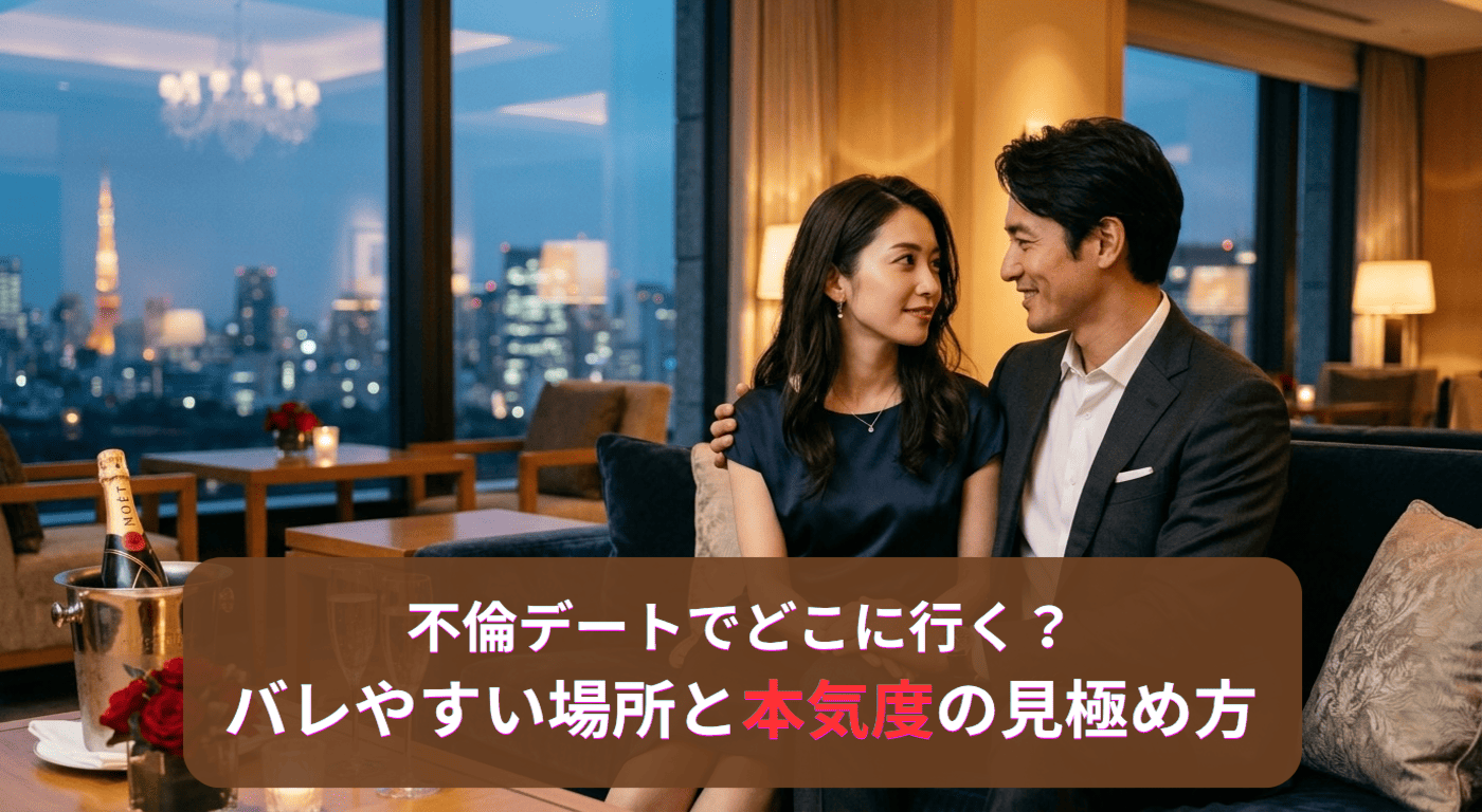 不倫デートでどこに行く？バレやすい場所と本気度の見極め方