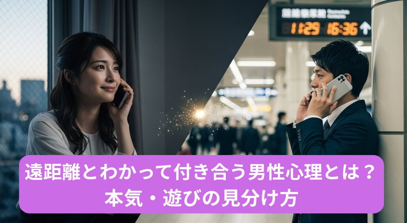 遠距離とわかって付き合う男性心理とは？本気・遊びの見分け方