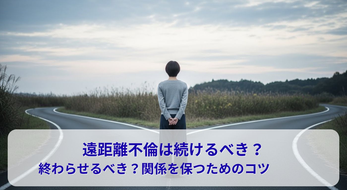 遠距離不倫は続けるべき？終わらせるべき？関係を保つためのコツ