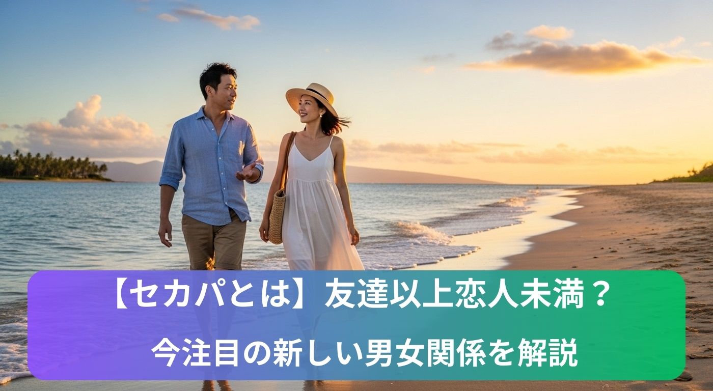 【セカパとは】友達以上恋人未満？今注目の新しい男女関係を解説