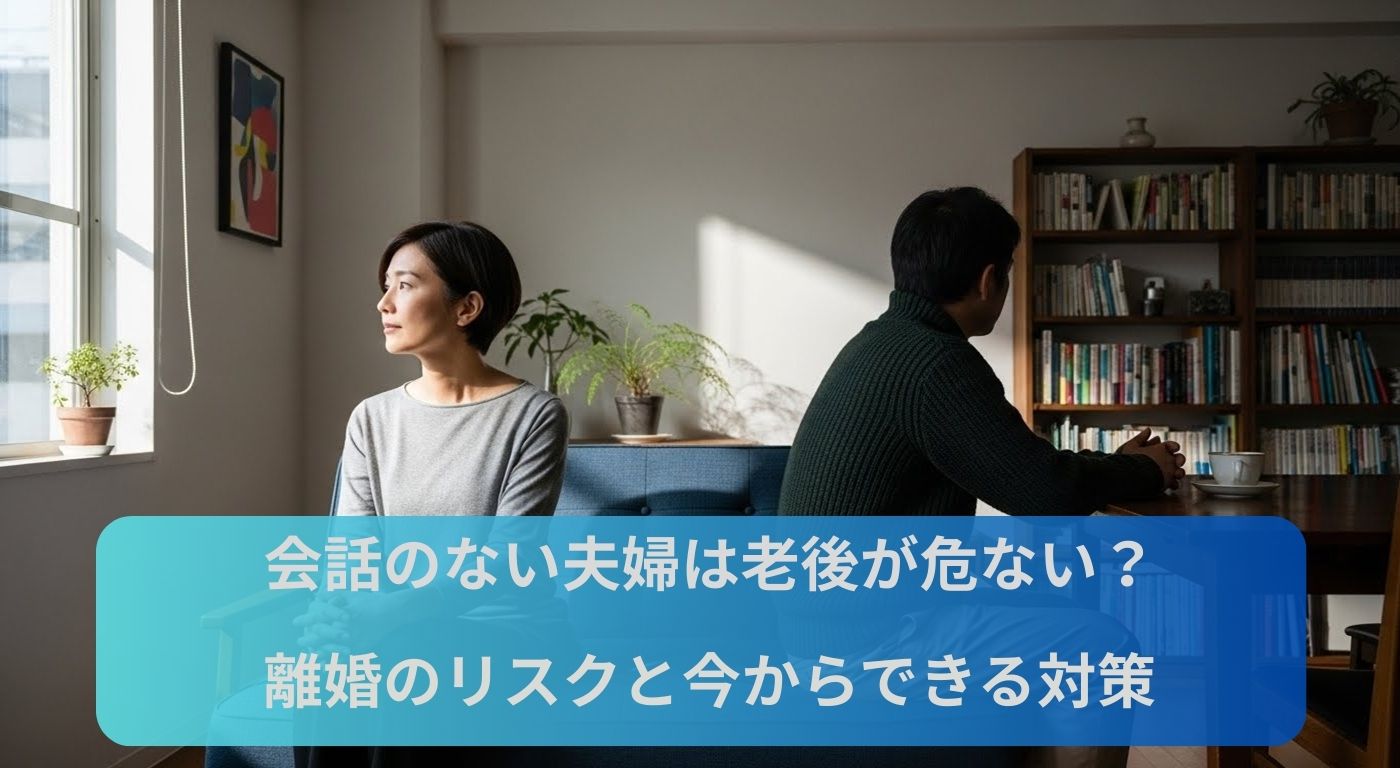 会話のない夫婦は老後が危ない？離婚のリスクと今からできる対策