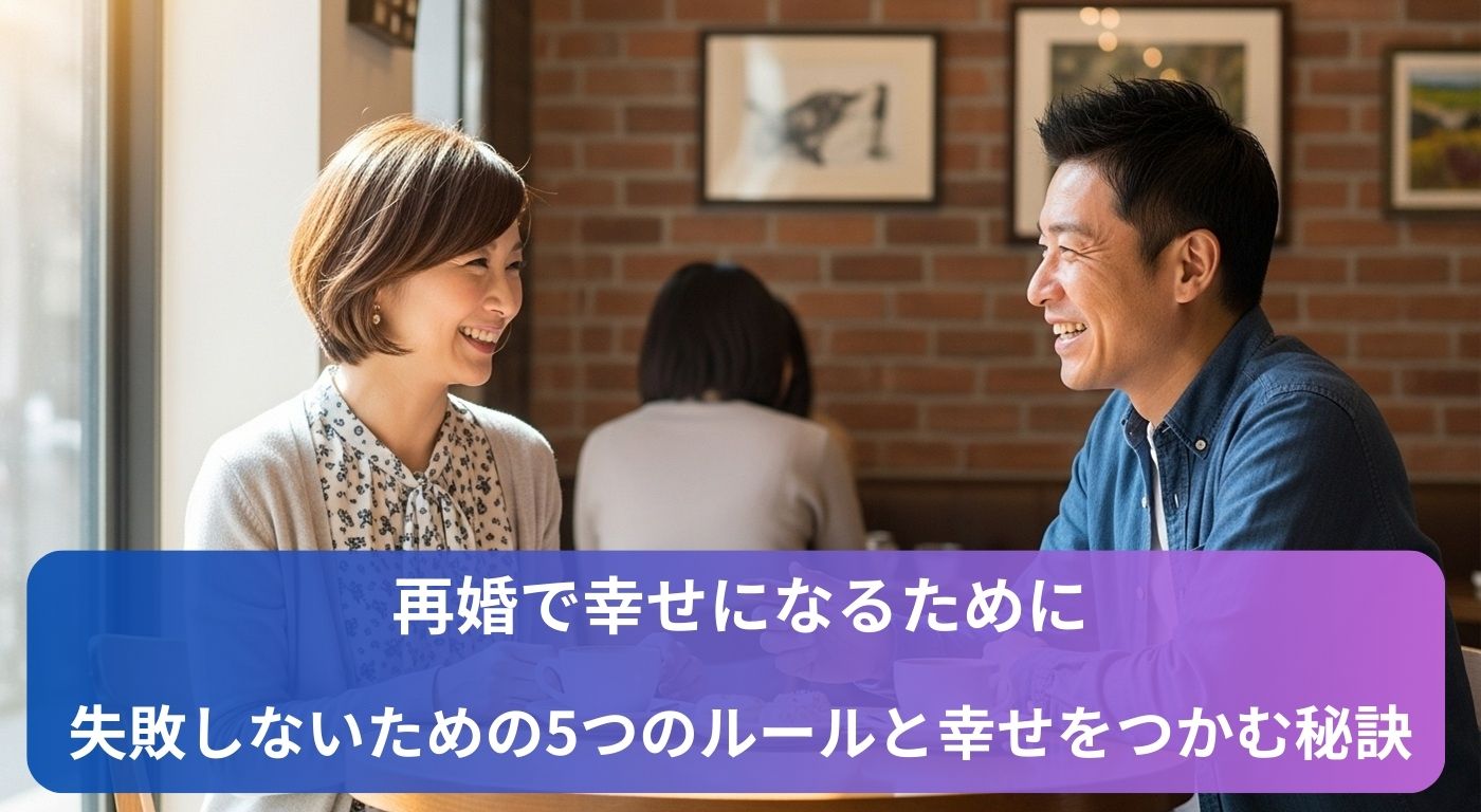 再婚で幸せになるために｜失敗しないための5つのルールと幸せをつかむ秘訣