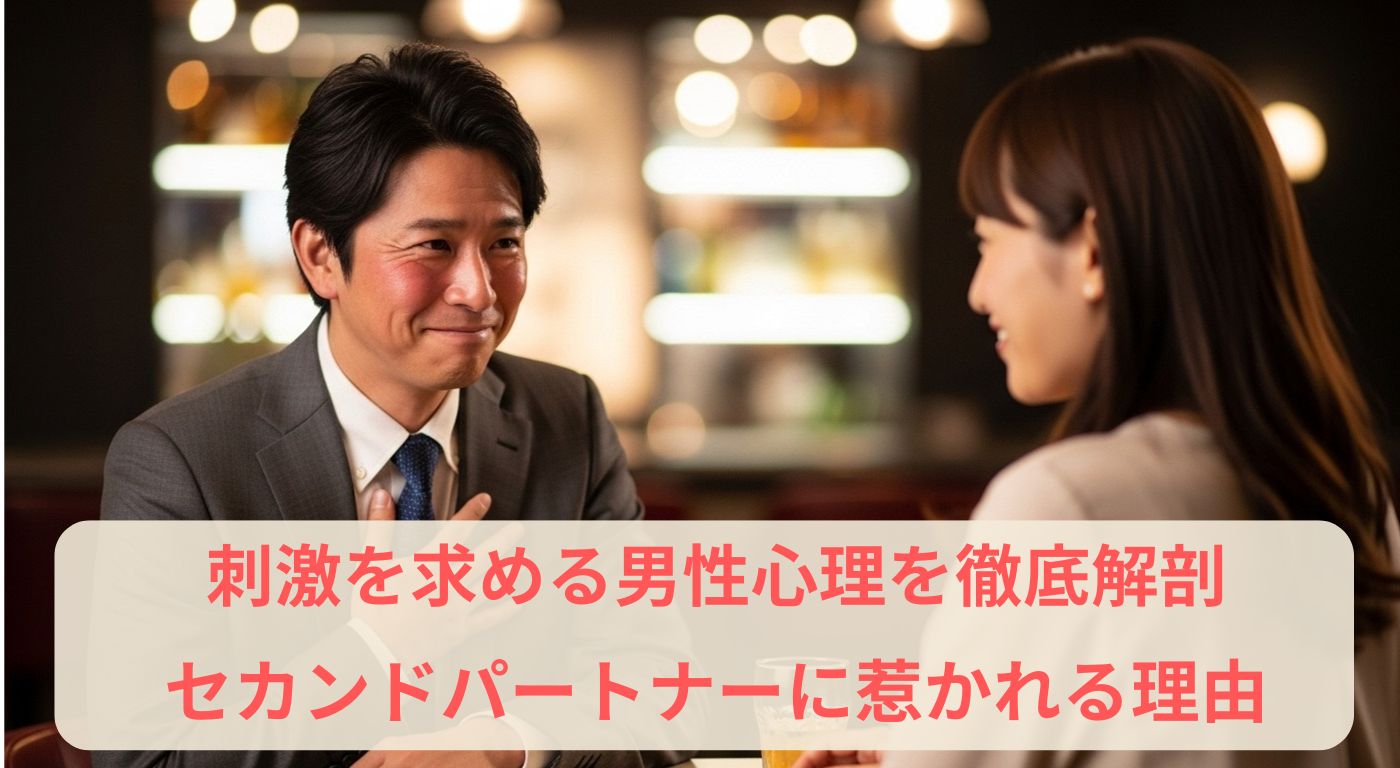 刺激を求める男性心理を徹底解剖｜セカンドパートナーに惹かれる理由