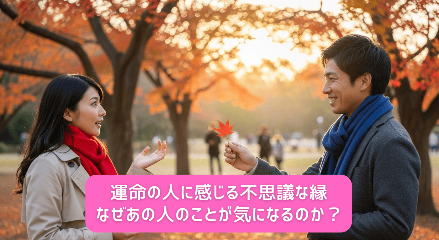 運命の人に感じる不思議な縁｜なぜあの人のことが気になるのか？