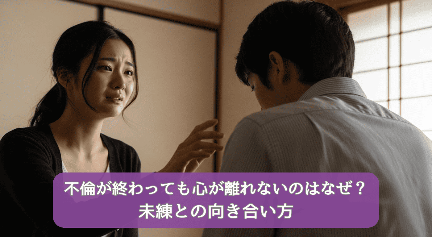 不倫が終わっても心が離れないのはなぜ？未練との向き合い方