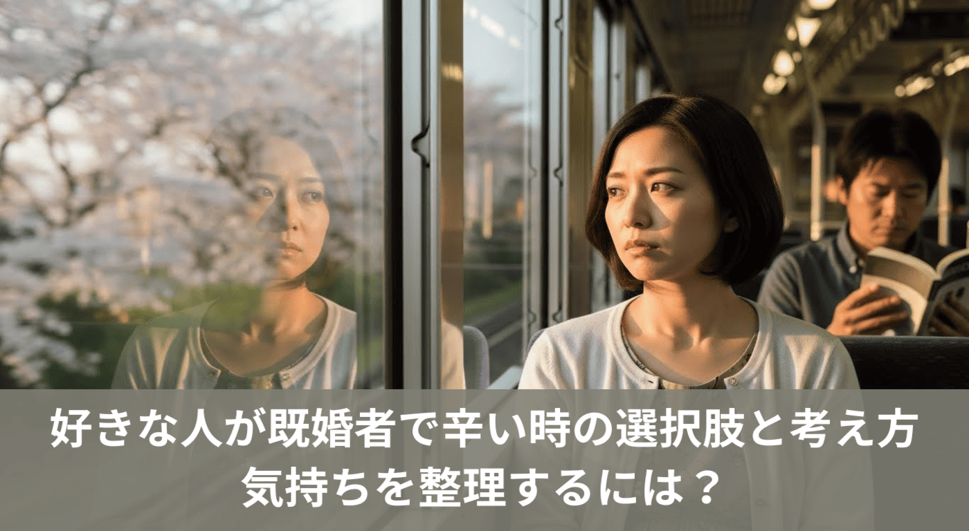 好きな人が既婚者で辛い時の選択肢と考え方｜気持ちを整理するには？