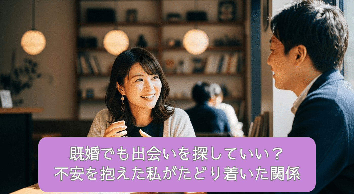 既婚でも出会いを探していい？不安を抱えた私がたどり着いた関係