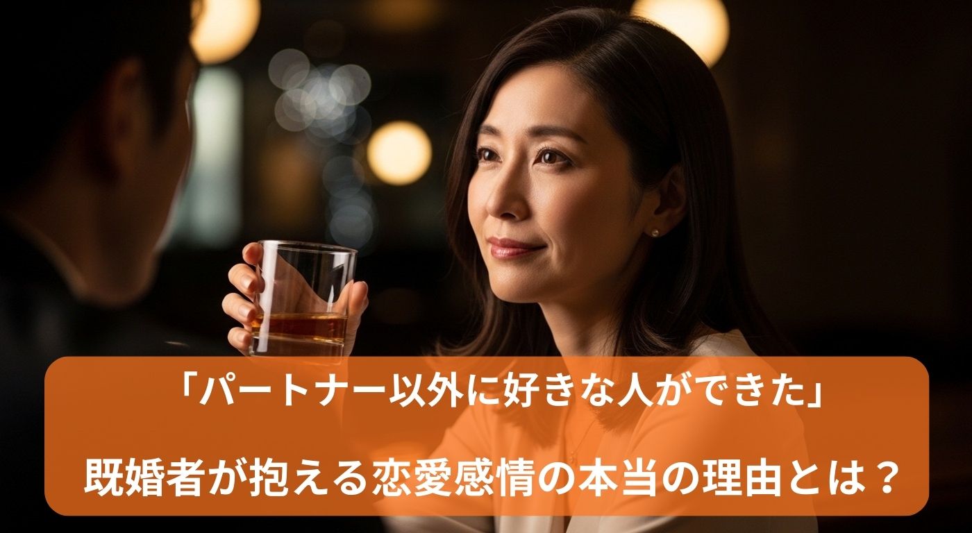 「パートナー以外に好きな人ができた」――既婚者が抱える恋愛感情の本当の理由とは？