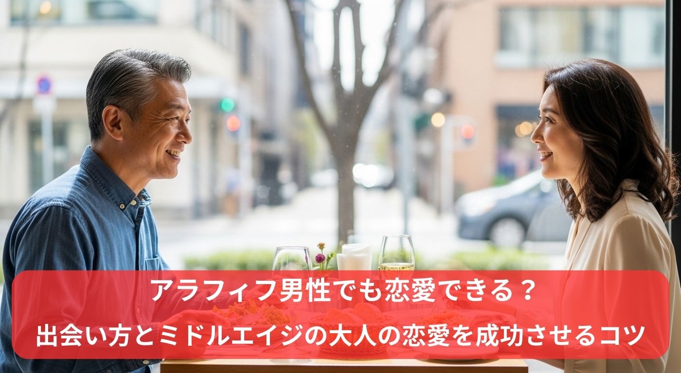 アラフィフ男性でも恋愛できる？出会い方とミドルエイジの大人の恋愛を成功させるコツ