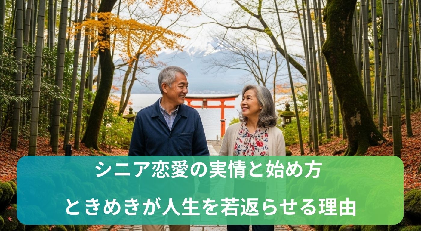 シニア恋愛の実情と始め方｜ときめきが人生を若返らせる理由