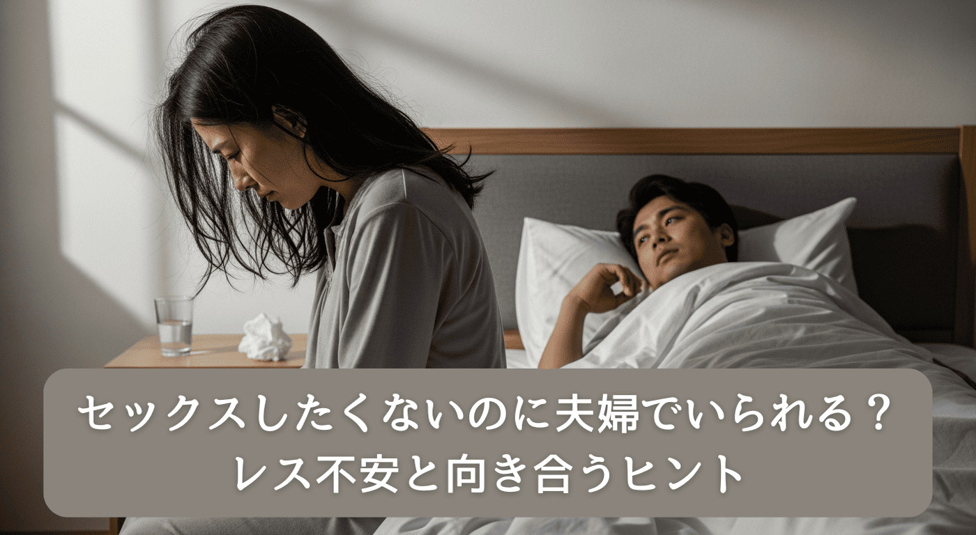 セックスしたくないのに夫婦でいられる？レス不安と向き合うヒント